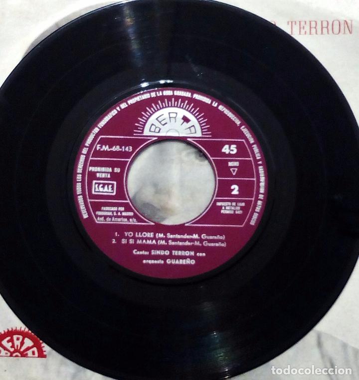 Discos de vinilo: EP SINDO TERRON - CAMPANAS DE MI IGLESIA + 3 - BERTA 1969. - Foto 4
