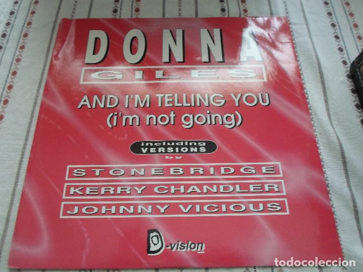 Discos de vinilo: DONNA GILES AND I&acute;M TELLING YOU - Foto 1