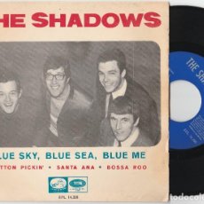 Discos de vinilo: THE SHADOWS - BLUE SKY, BLUE SEA, BLUE ME + 3 (EP EMI-LA VOZ DE SU AMO 1966 ESPAÑA). Lote 84742292