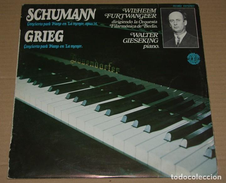 Vinyl records: CONCIERTOS PARA PIANO - SCHUMANN GRIEG - DIAL DISCOS 1979