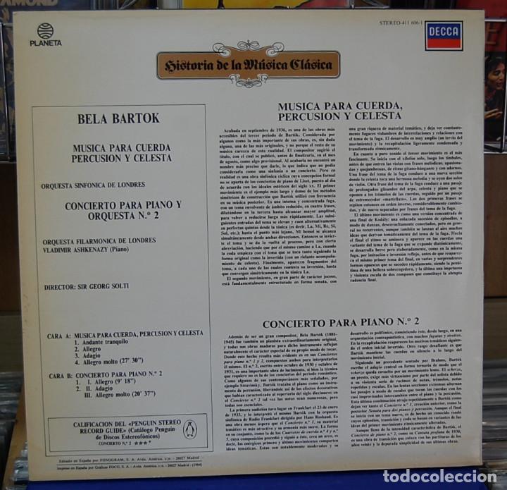Discos de vinilo: Bela Bartok. Decca 1984 - Foto 2