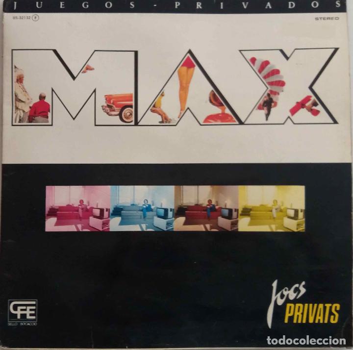 Discos de vinilo: MAX, JOCS PRIVATS. LP ORIGINAL CON PORTADA DOBLE