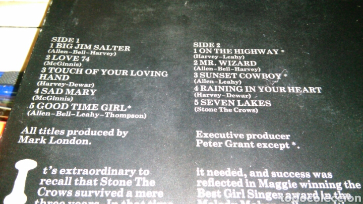 Discos de vinilo: Stone the crows lp u.k. - Foto 2