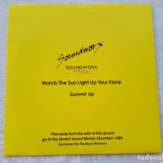 Discos de vinilo: SUMMIT UP ‎– WATCH THE SUN LIGHT UP YOUR FACE/I DON'T MIND(THE NUDE MIX)-SINGLE. Lote 84978488