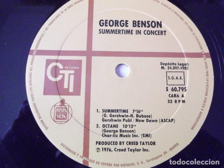 Discos de vinilo: GEORGE BENSON - Summertime in concert - Foto 1