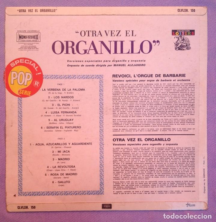 Discos de vinilo: OTRA VEZ EL ORGANILLO-HISPAVOX- - Foto 2