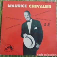 Discos de vinilo: MAURICE CHEVALIER – LES AMOUREUX DE 60 ANS + 3 - EP 1958
