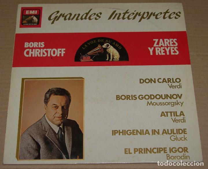 Vinyl-Schallplatten: BORIS CHRISTOFF- ZARES Y REYES.- VERDI-ATTILA- BORODIN-EL PRINCIPE IGOR- MOUSSORGSKY- BORIS