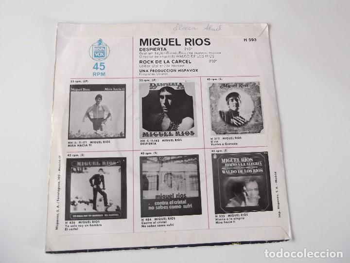 Discos de vinilo: MIGUEL RIOS - Despierta  /  Rock de la carcel - Foto 2