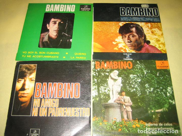 Discos de vinilo: BAMBINO - LOTE DE CUATRO SINGLES - Foto 1