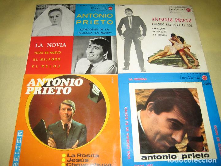 Discos de vinilo: ANTONIO PRIETO - LOTE DE 4 SINGLES - Foto 1