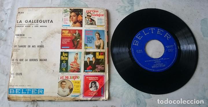 Discos de vinilo: Matilde La Galleguita: Renuncia + 3 (Belter 1966) - Foto 2