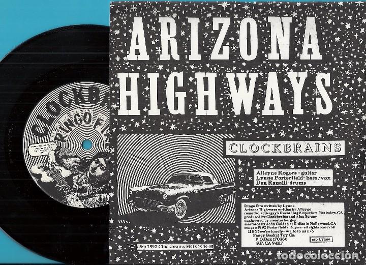 Discos de vinilo: CLOCKBRAINS: RINGO FIRE / ARIZONA HIGHWAYS - Foto 2