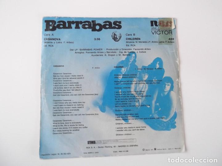 Discos de vinilo: BARRABAS - Casanova  /Children - Foto 2