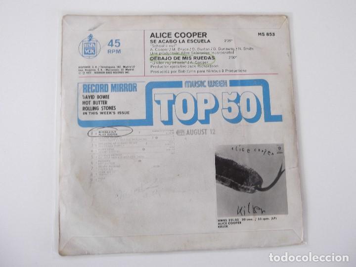 Discos de vinilo: ALICE COOPER - Se acab&oacute; la escuela - Foto 2
