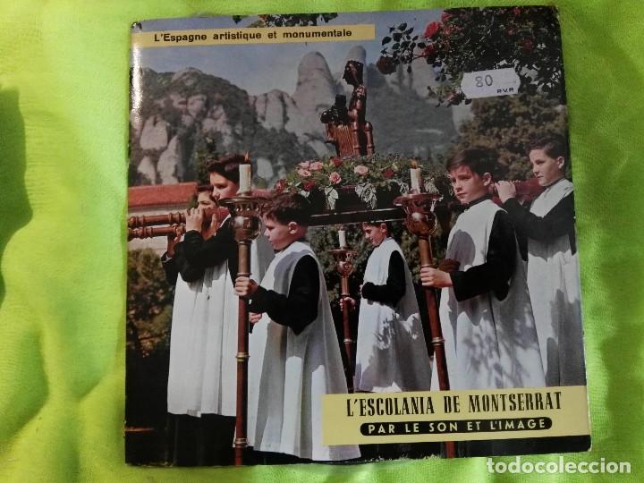 Discos de vinilo: SINGLE LESCOLANIA DE MONTSERRAT VERSI&Oacute;N FRANCESA CATALUNYA - Foto 1