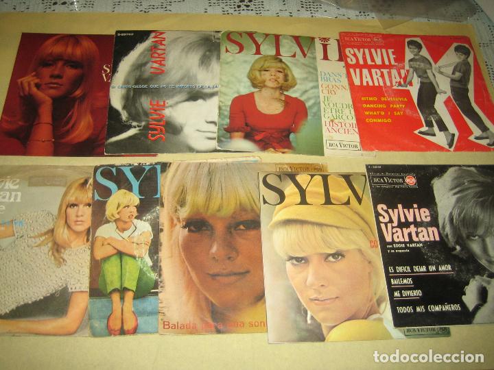 Discos de vinilo: SYLVIE VARTAN - LOTE DE 9 SINGLES - Foto 1
