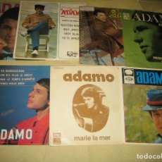 Discos de vinilo: ADAMO - LOTE DE 8 SINGLES