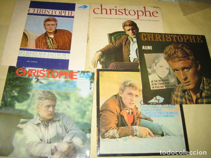 Discos de vinilo: CHRISTOPHE  - LOTE DE 5 SINGLES - UNO DE ELLOS ED. FRANCESA - Foto 1