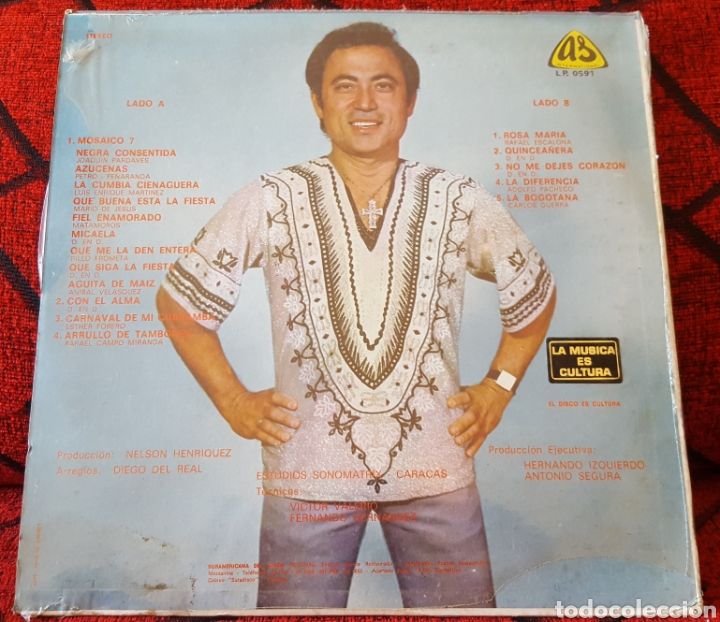 Discos de vinilo: NELSON HENRIQUEZ Es... Superbailable VINILO SALSA PRECINTADO - Foto 2