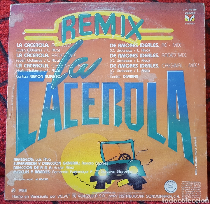 Discos de vinilo: LOS MEL&Oacute;DICOS La Cacerola REMIXES MAXI SINGLE - Foto 2