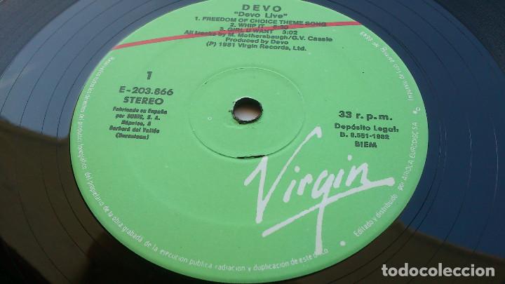 Discos de vinilo: DEVO - LIVE - LP - 1982 - ARIOLA - Foto 3