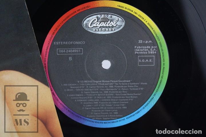 Discos de vinilo: Disco LP de Vinilo - BSO 9 Semanas y Media - EMI-Odeon, 1986 - Foto 2