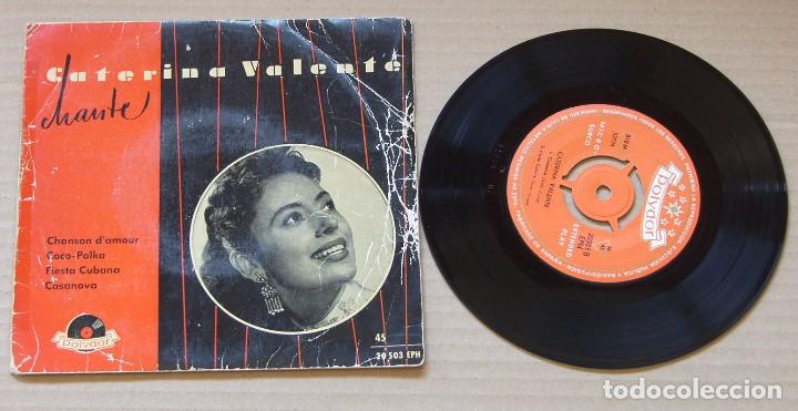 Discos de vinilo: CATERINA VALENTE - CHANSON DAMOUR + 3 - EP - Foto 1