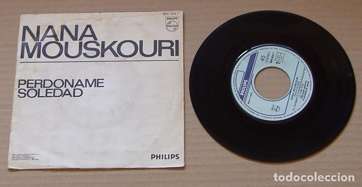 Discos de vinilo: Nana Mouskouri - Perd&oacute;name + soledad (Philips, 1986) - Foto 2