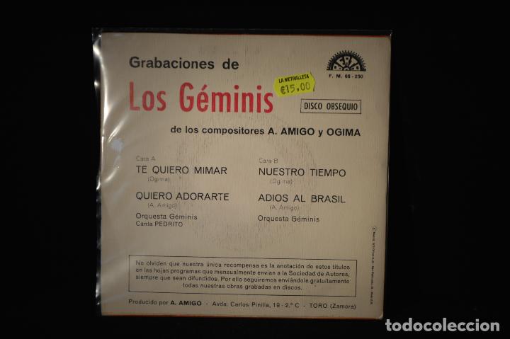 Discos de vinilo: LOS GEMINIS - TE QUIERO MIMAR +3 - EP - Foto 2