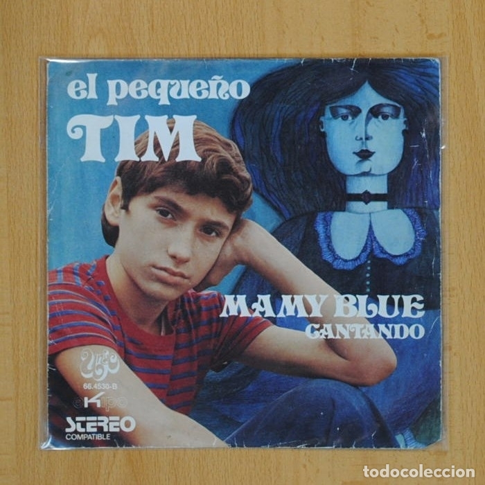 Discos de vinilo: EL PEQUE&Ntilde;O TIM - MAMY BLUE / CANTANDO - SINGLE - Foto 1