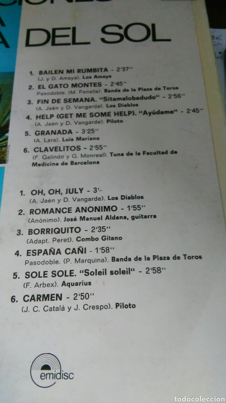 Discos de vinilo: Vacaciones en la costa del sol lp 1972 - Foto 2