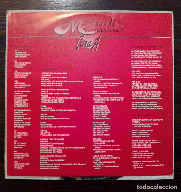 Discos de vinilo: LP MANUELA - CAPRICHOS - EMI-ODEON 1983. - Foto 3