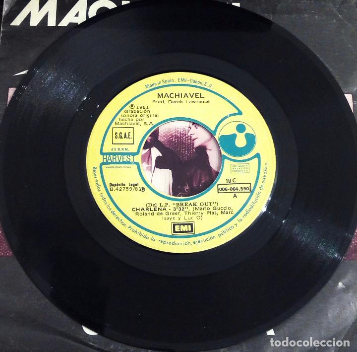Discos de vinilo: SINGLE MACHIAVEL - CHARLENA - EMI-ODEON 1981. - Foto 3