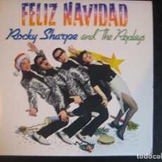 Discos de vinilo: ROCKY SHARPE AND THE REPLAYS EP CHISWICK MOVIEPLAY 1980 FELIZ NAVIDAD ROCK AND ROLL DOO WOP