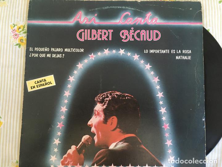 Discos de vinilo: LP GILBERT BECAUD-ASI CANTA-EN ESPA&Ntilde;OL - Foto 1