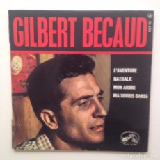 Discos de vinilo: GILBERT BECAUD:L'AVENTURE+3( EP/FRANCE)