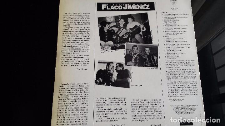 Discos de vinilo: LP FLACO JIMENEZ: FLACOS AMIGOS - Foto 2