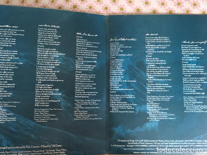 Discos de vinilo: LP ERIC CARMEN-BOATS AGAIN THE CURRENT - Foto 2