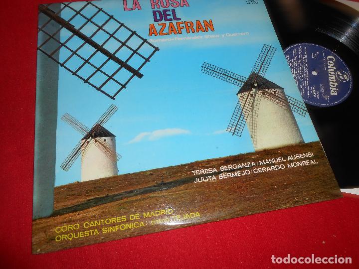 Disques de vinyle: SINFONICA Y COROS DE MADRID MAESTRO TEJADA LA ROSA DEL AZAFRAN LP 1984 COLUMBIA SPAIN