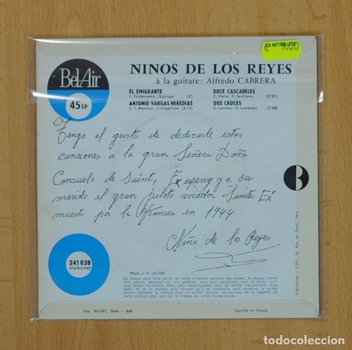 Discos de vinilo: NI&Ntilde;OS DE LOS REYES - EL EMIGRANTE + 3 - EP - Foto 2