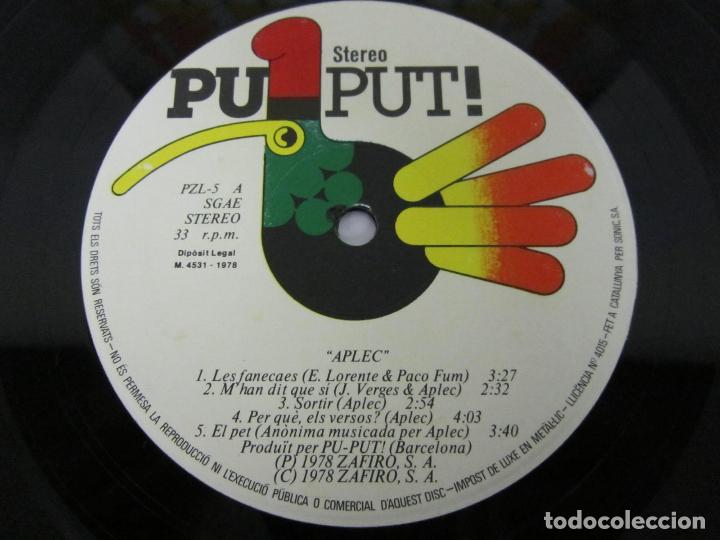 Discos de vinilo: APLEC - APLEC - LP - PU-PUT RECORDS 1978 SPAIN GATEFOLD CON LETRAS - Foto 2
