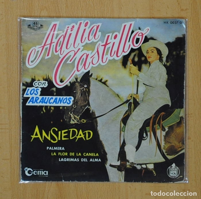 Discos de vinilo: ADILIA CASTILLO - ANSIEDAD + 3 - EP - Foto 1
