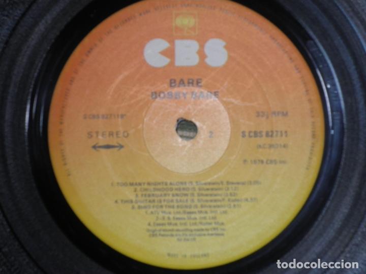 Discos de vinilo: BOBBY BARE - BARE LP - ORIGINAL INGLES - CBS RECORDS 1978 - STEREO - - Foto 6