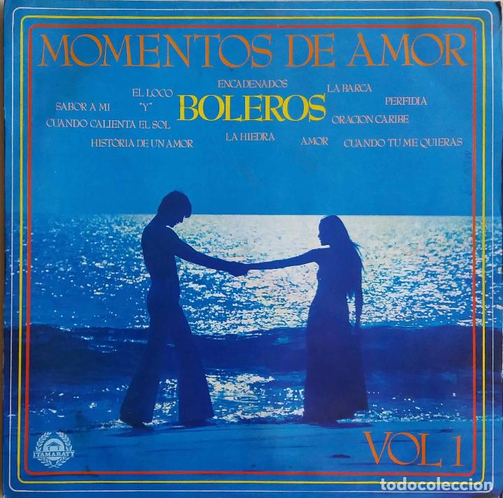 Vinyl-Schallplatten: MOMENTOS DE AMOR, BOLEROS VOL 1. C ALMARAN, A DOM&Iacute;NGUEZ, V CORDERO... LP BRASIL