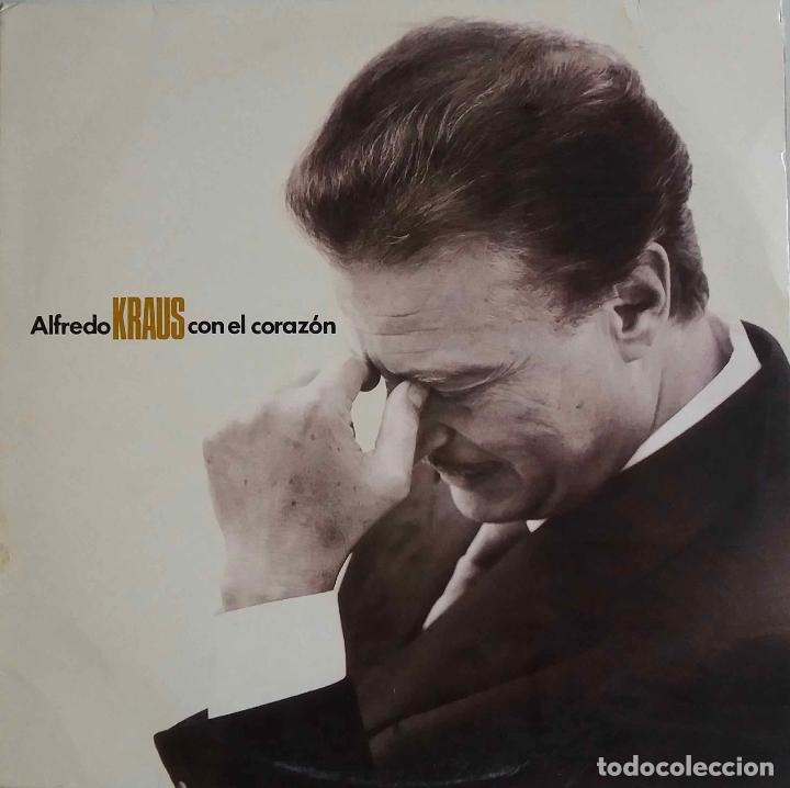 Discos de vinilo: ALFREDO KRAUS CON EL CORAZ&Oacute;N. DOBLE LP ESPA&Ntilde;A, 2 LPs - Foto 1