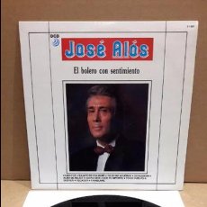 Discos de vinilo: JOSÉ ALÓS. EL BOLERO CON SENTIMIENTO. LP / DCD - 1990 / MBC. ***/***. Lote 86026140