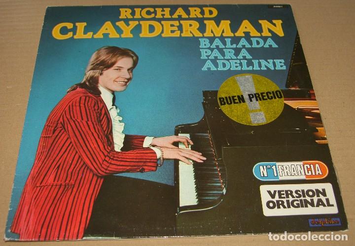 Discos de vinilo: RICHARD CLAYDERMAN / BALADA PARA ADELINE / LP - Foto 1