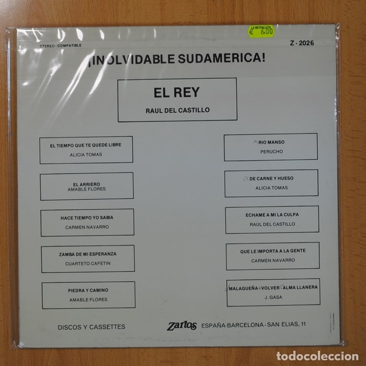 Discos de vinilo: RAUL DEL CASTILLO - EL REY - LP - Foto 2