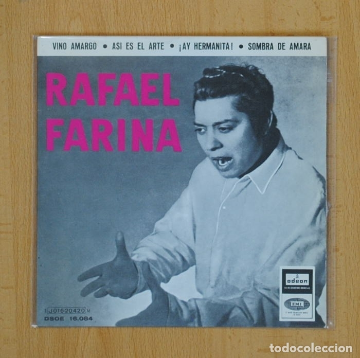 Discos de vinilo: RAFAEL FARINA - VINO AMARGO + 3 - EP - Foto 1